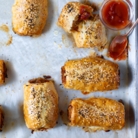 Lamb and harissa sausage rolls