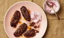 Lamb and hibiscus koftas