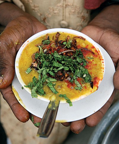 Lamb and lentil stew (Haleem)