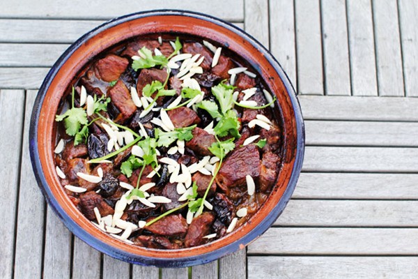 Lamb and prune tagine