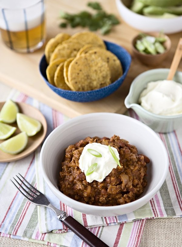 Lamb and red bean chilli