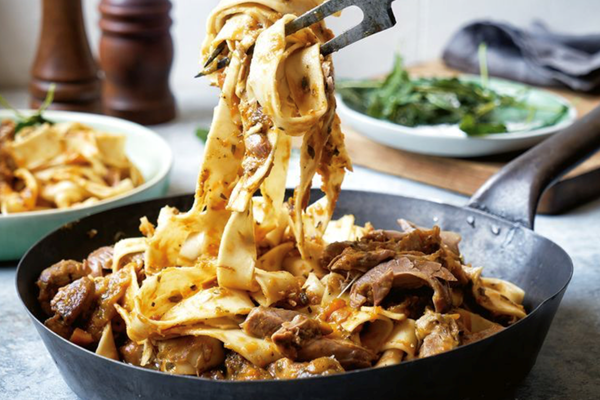 Lamb and smashed pumpkin ragu