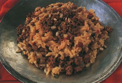 Lamb and sultana pilaf