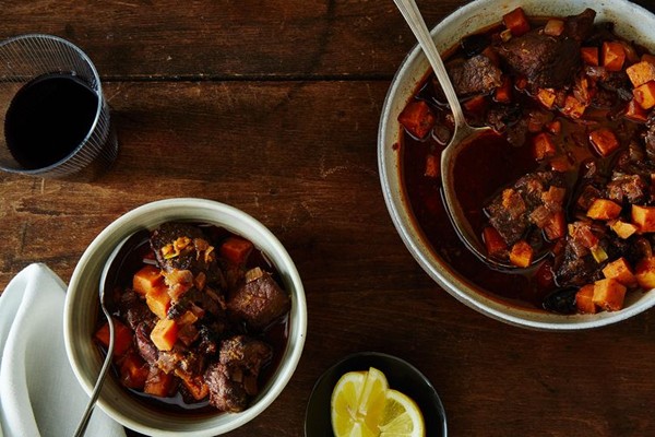 Lamb and sweet potato stew