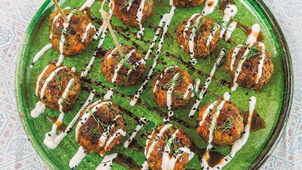Lamb, apricot & fennel seed lollipops