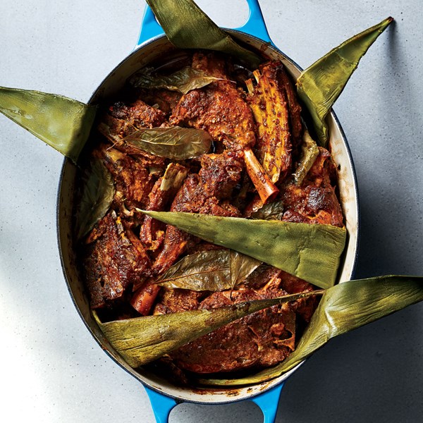 Lamb barbacoa with masala adobo