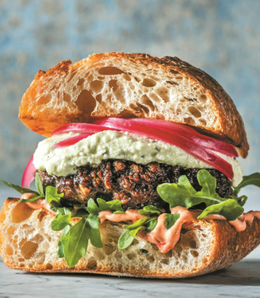Lamb burger