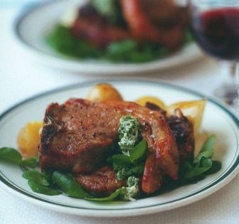 Lamb chops vert pré (Côtelettes d'Agneau vert pré)