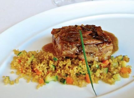 Lamb confit with couscous (Cordero confitado en su jugo con couscous)