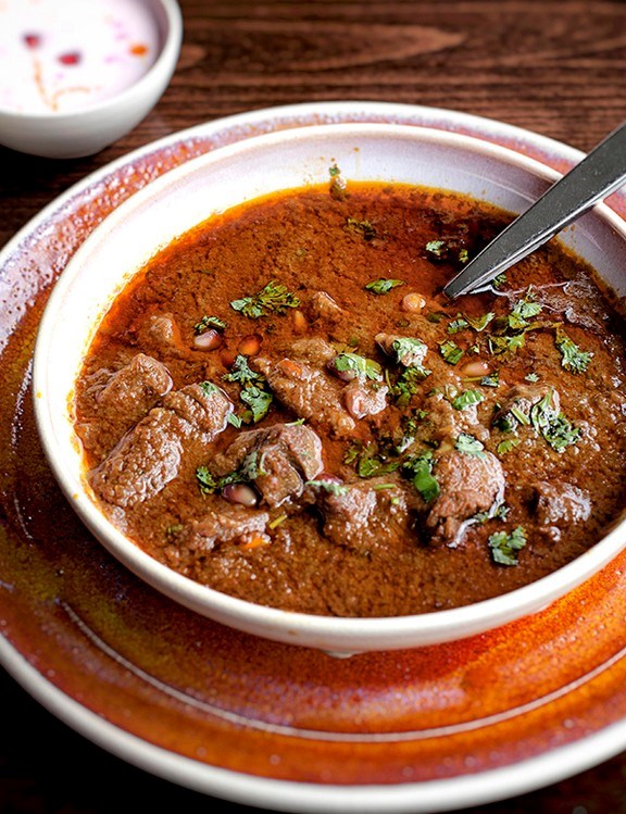 Lamb cooked in pomegranate (Anardana gosht)