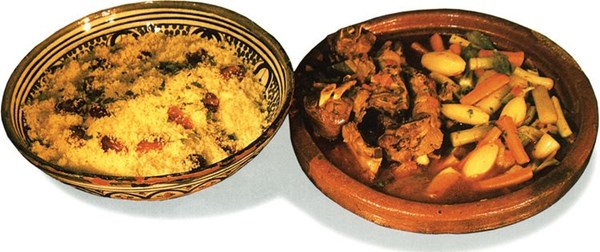 Lamb couscous with vegetables 