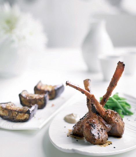 Lamb cutlets in Korean spices