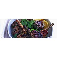 Lamb cutlets with lemon grass and ginger