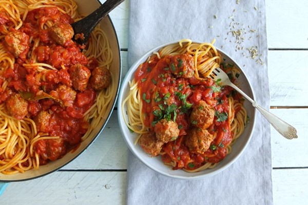  Lamb, fennel and anchovy meatballs