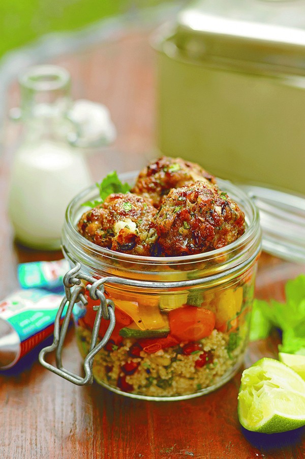 Lamb, goat's cheese & caramelized onion balls