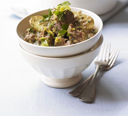 Lamb, herb and lemon stew