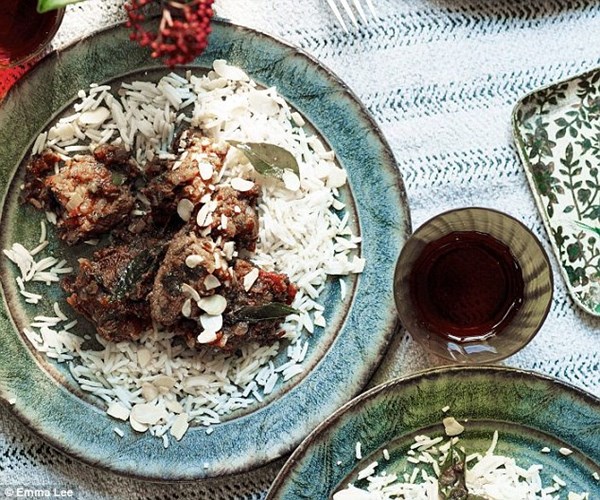 Lamb in coriander sauce from Cochin [Dr Essie Sassoon, Bala Menon ad Kenny Salem]