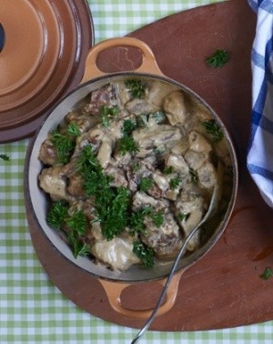 Lamb in milk