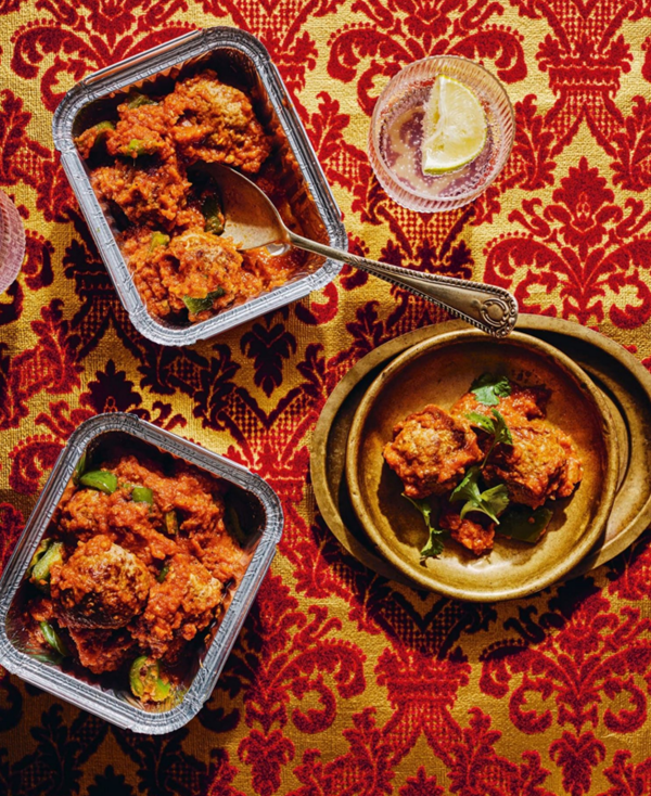 Lamb jalfrezi meatballs
