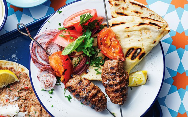 Lamb kafta skewers