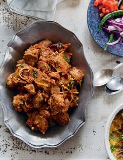 Lamb karhai with fennel and coriander