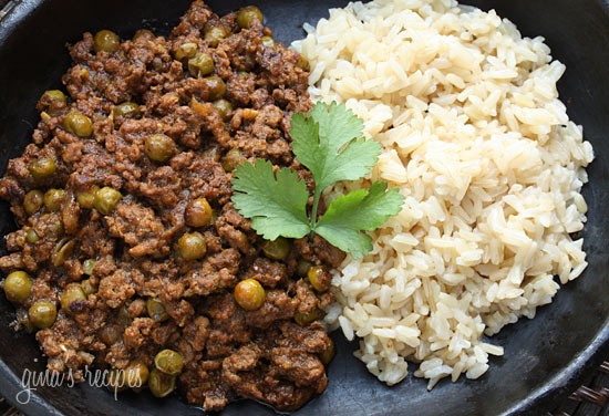 Lamb kheema with peas
