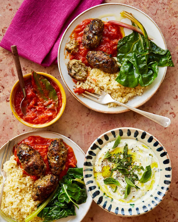 Lamb koftas with buttery tomato sauce
