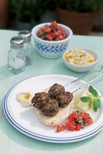Lamb koftas with tomato salsa