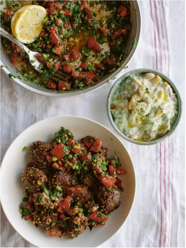 Lamb kofte with parsley salad
