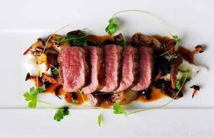 Lamb loin, Parmesan risotto and pan juices
