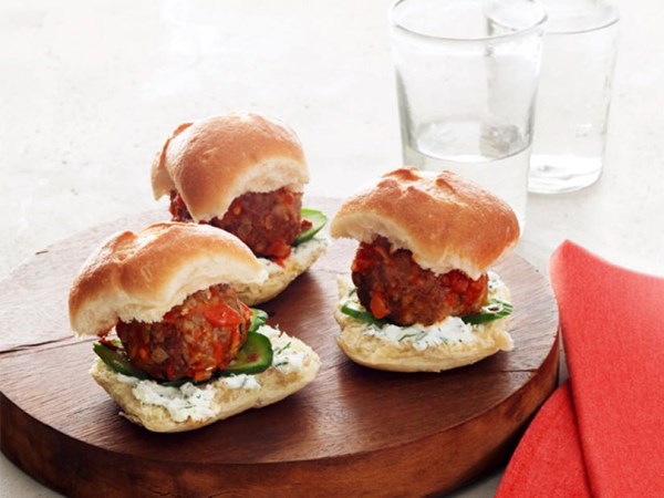 Lamb meatball sliders