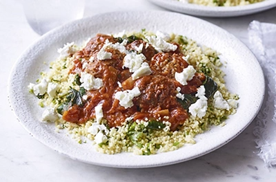 Lamb meatballs with feta
