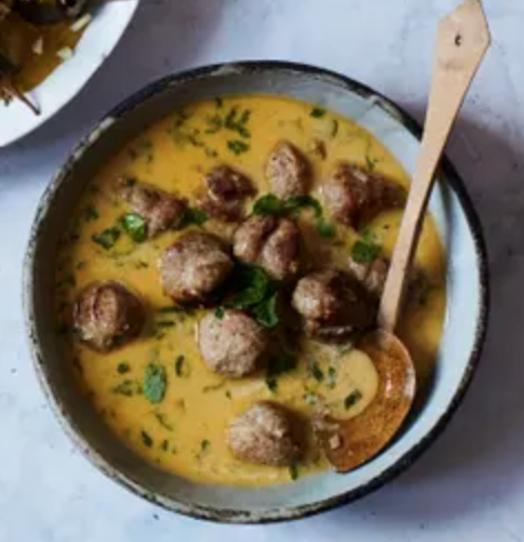 Lamb meatballs with mint
