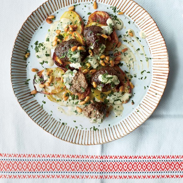 Lamb meatballs with tahini