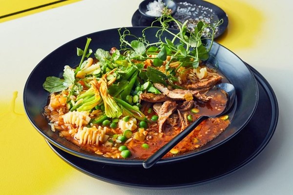Lamb minestrone à la fridge