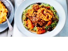 Lamb, olive and orange stew
