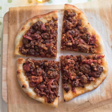 Lamb pizza