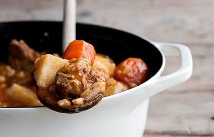 Lamb, potato and pearl barley stew