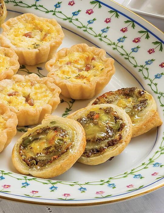 Lamb puff pastry roulades