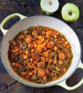 Lamb, quince + plum braise (Khoresh-e heh-o alu)