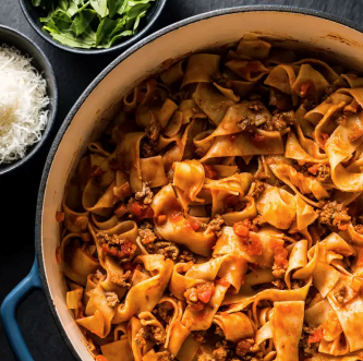 Lamb ragu with pappardelle