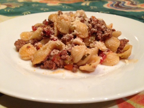 Lamb ragu with rigatoni