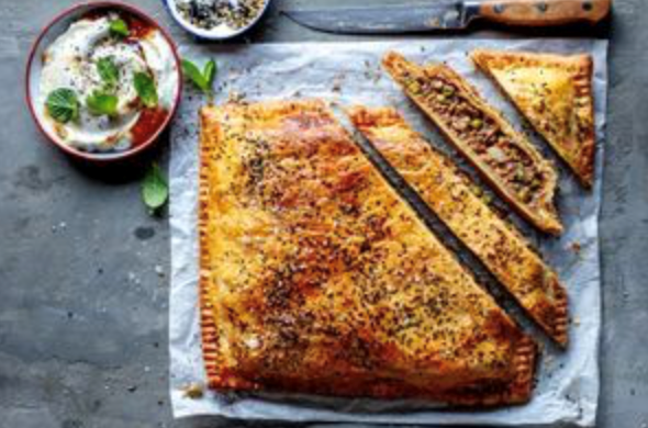 Lamb samoosa pie