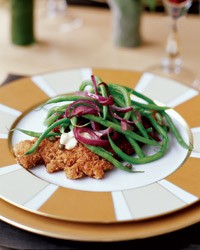 Lamb schnitzel with aioli