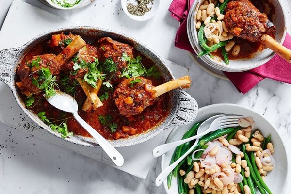 Lamb shank cacciatora