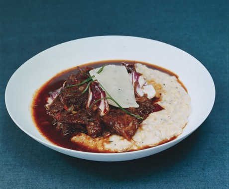 Lamb shank ragu with Anson Mills grits