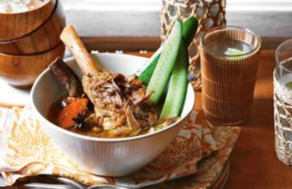 Lamb shank rendang