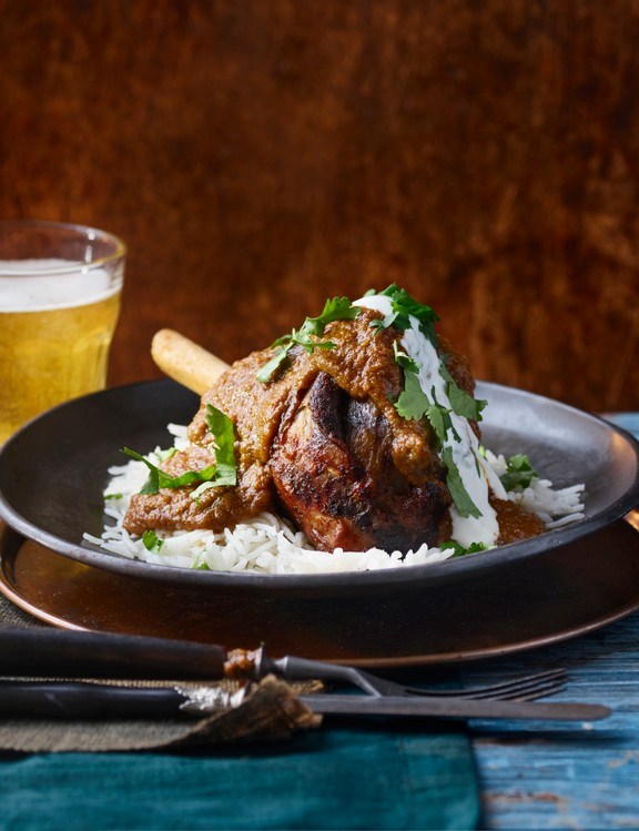 Lamb shank rogan josh