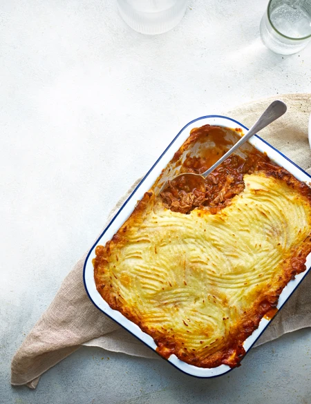 Lamb shank shepherd's pie