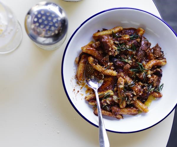 Lamb shoulder ragù with gnocchetti